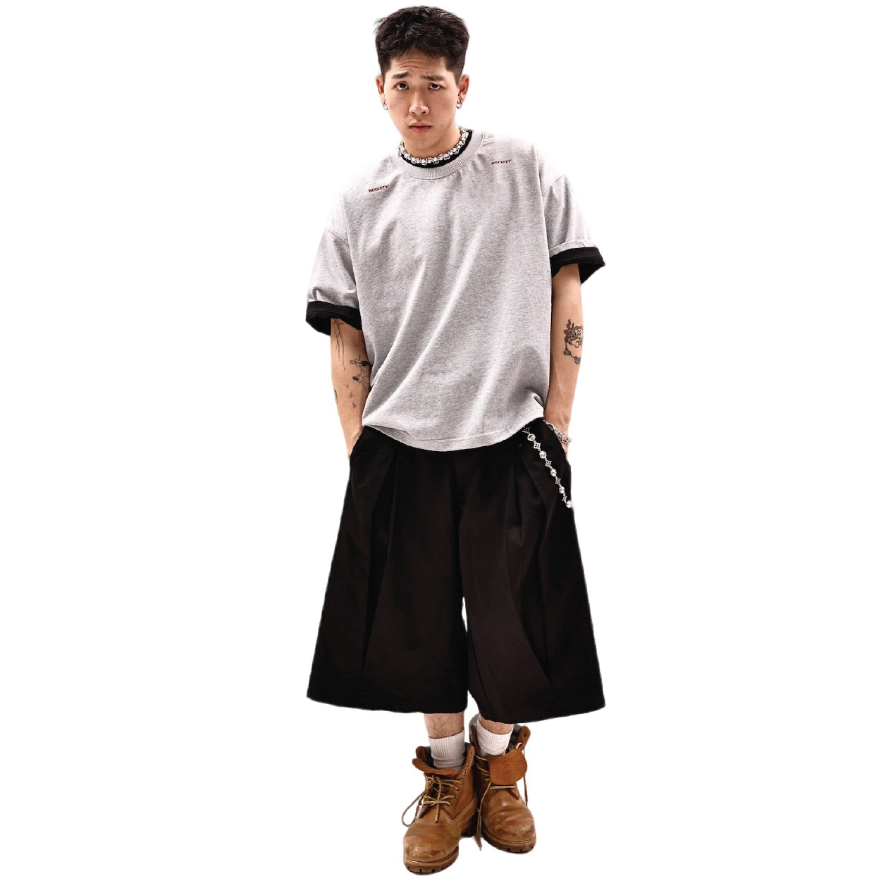 SOCIETY | Orda Mechanica Uniform Tee Grey - SWAGANZ