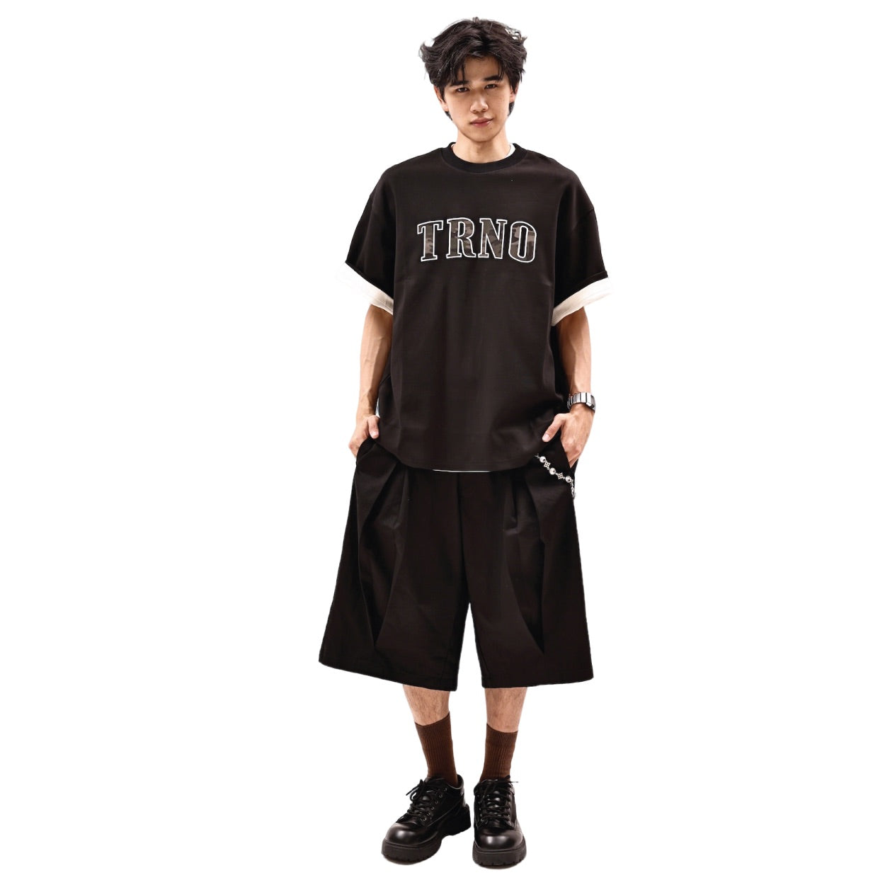 TRNO | Varsity Tee Nero - SWAGANZ