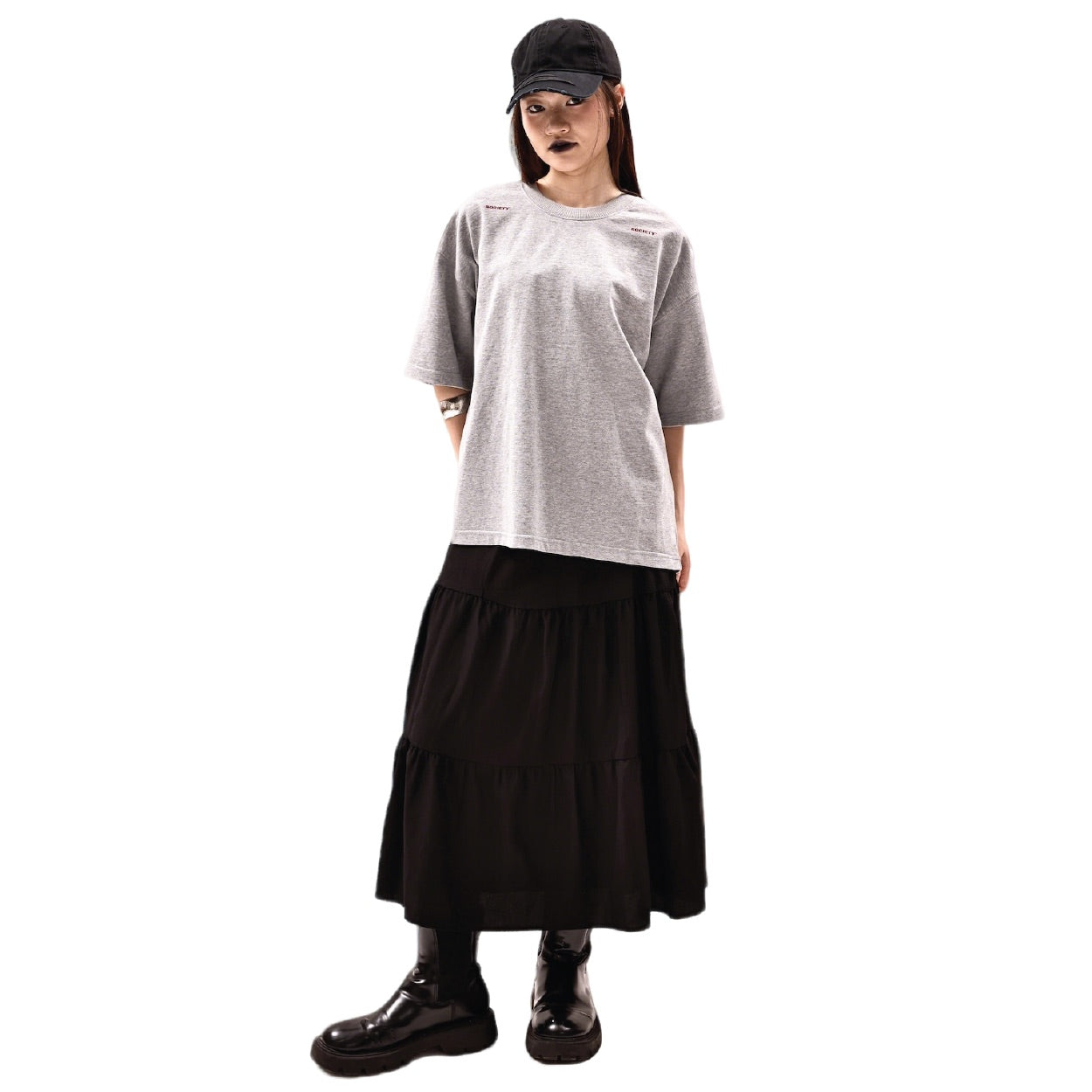 SOCIETY | Orda Mechanica Uniform Tee Grey - SWAGANZ