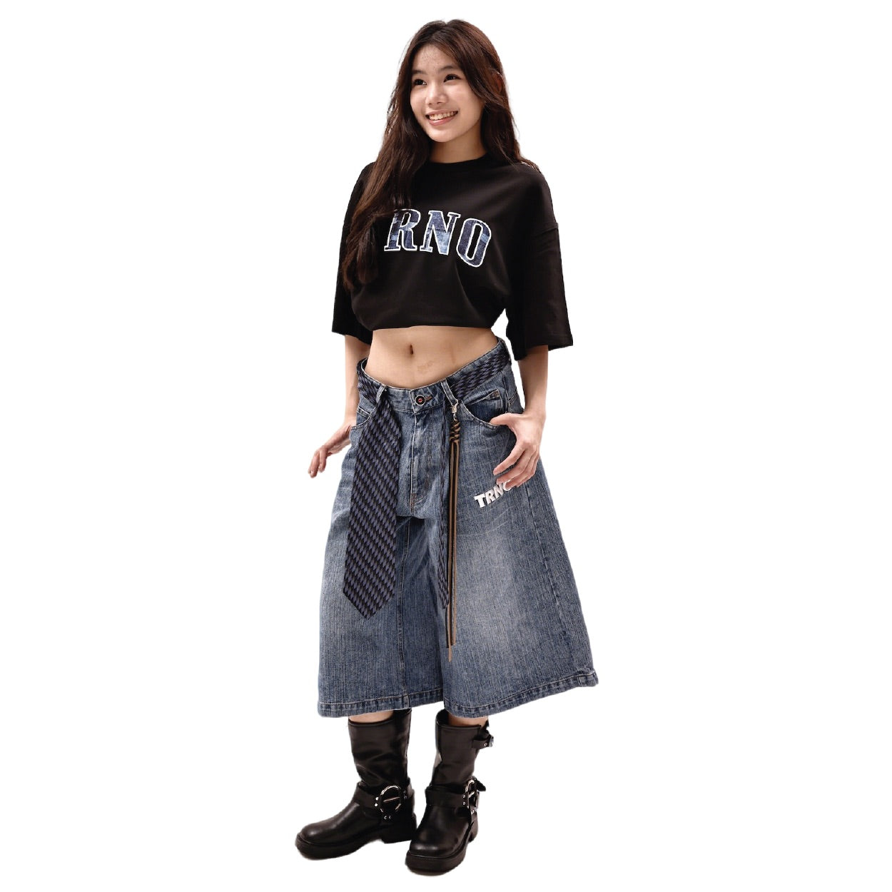 TRNO | Varsity Tee Denim - SWAGANZ