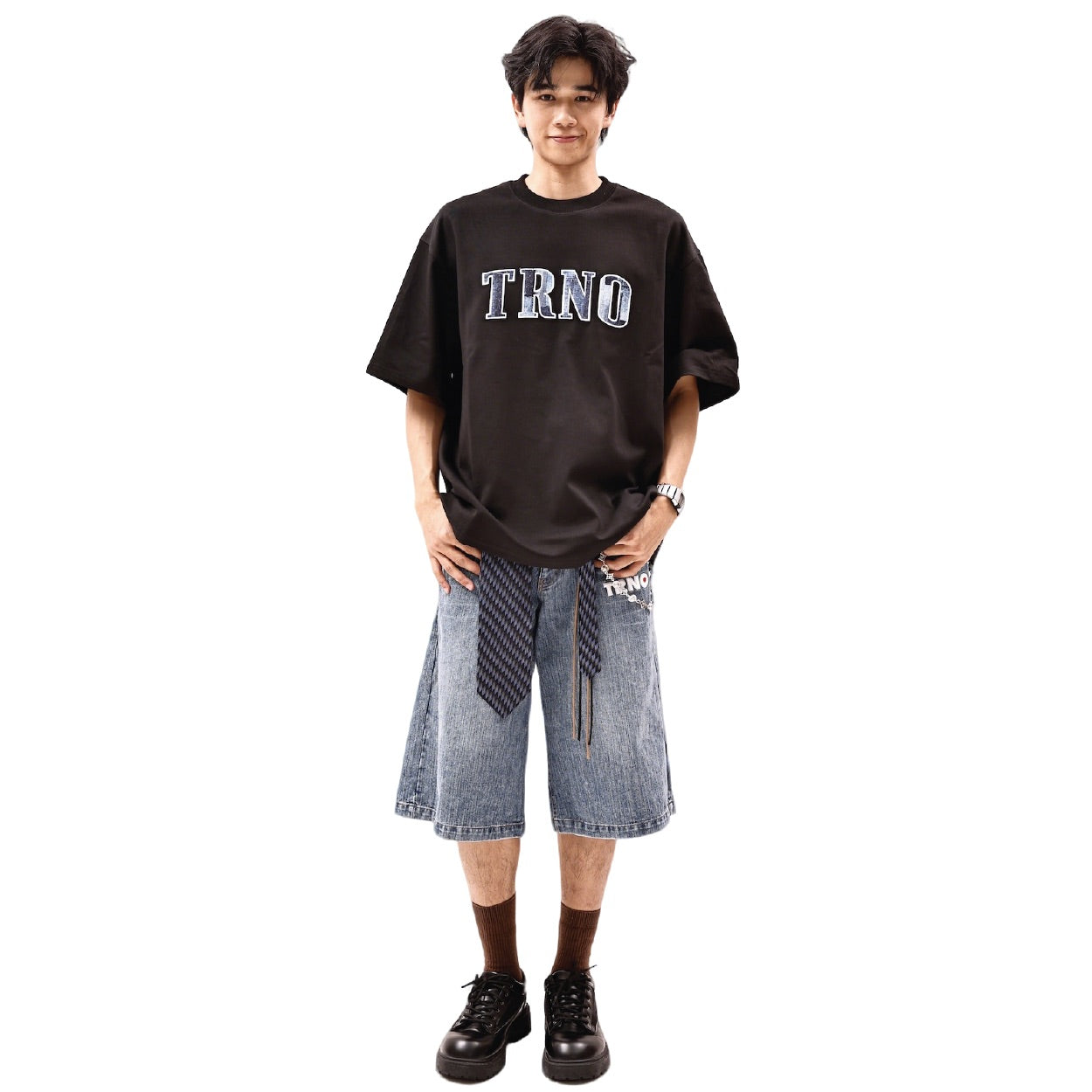 TRNO | Varsity Tee Denim - SWAGANZ