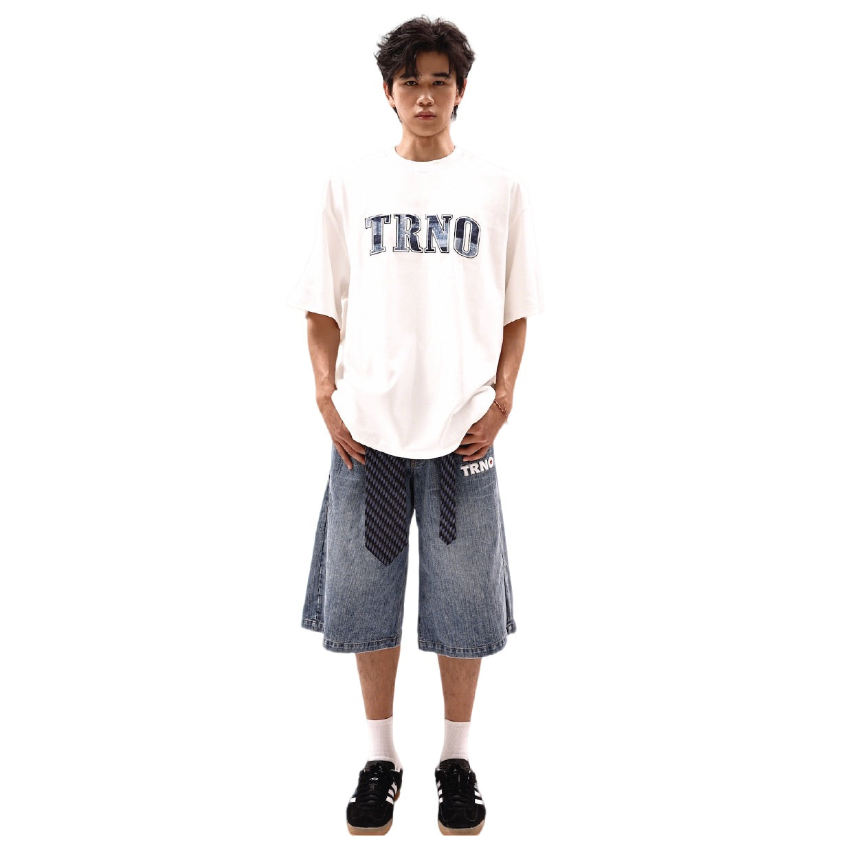 TRNO | Varsity Tee Denim - SWAGANZ