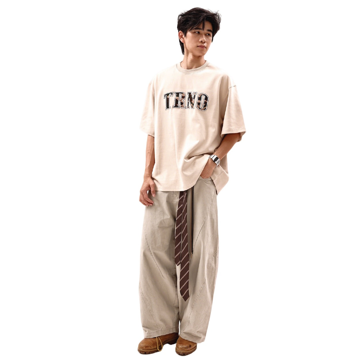 TRNO | Varsity Tee Grigio - SWAGANZ