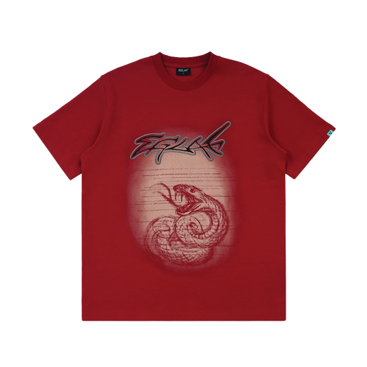EGLAF | Fearless Serpents Tee Red - SWAGANZ