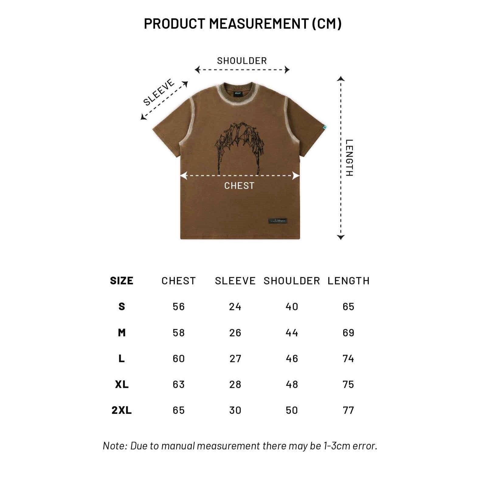 EGLAF | RC Stoned Washed Tee Brown - SWAGANZ