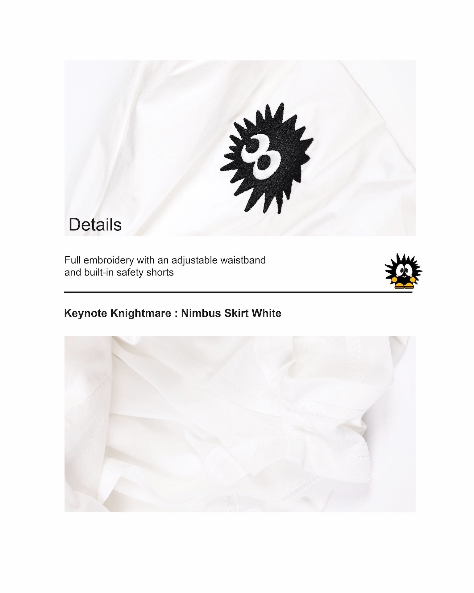 KEYNOTE | Nimbus Skirt White - SWAGANZ