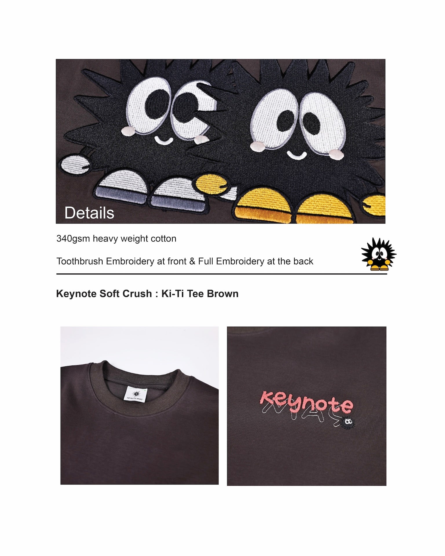 KEYNOTE | Ki-Ti Tee Dark Grey - SWAGANZ