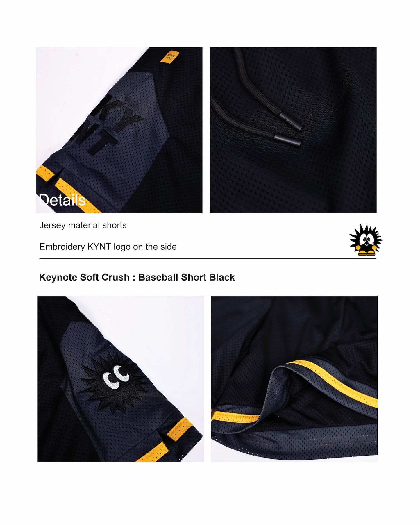 KEYNOTE | Baseball Short Black - SWAGANZ