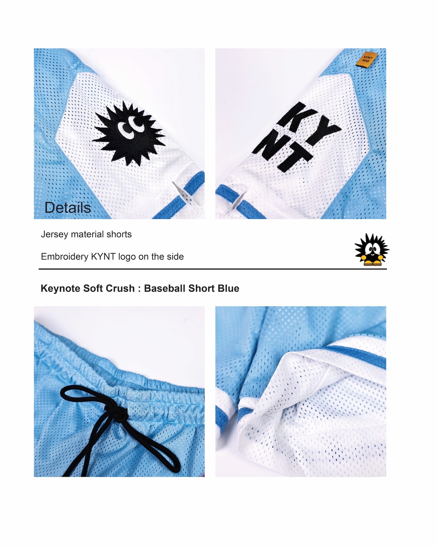 KEYNOTE | Baseball Short Blue - SWAGANZ