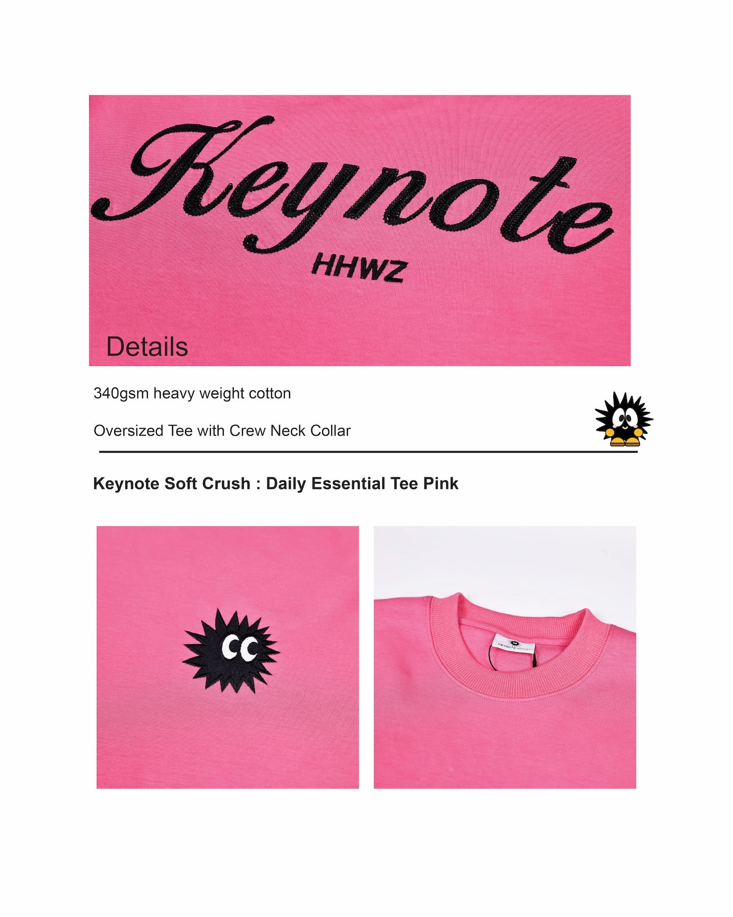 KEYNOTE | Daily Essential Tee Pink - SWAGANZ
