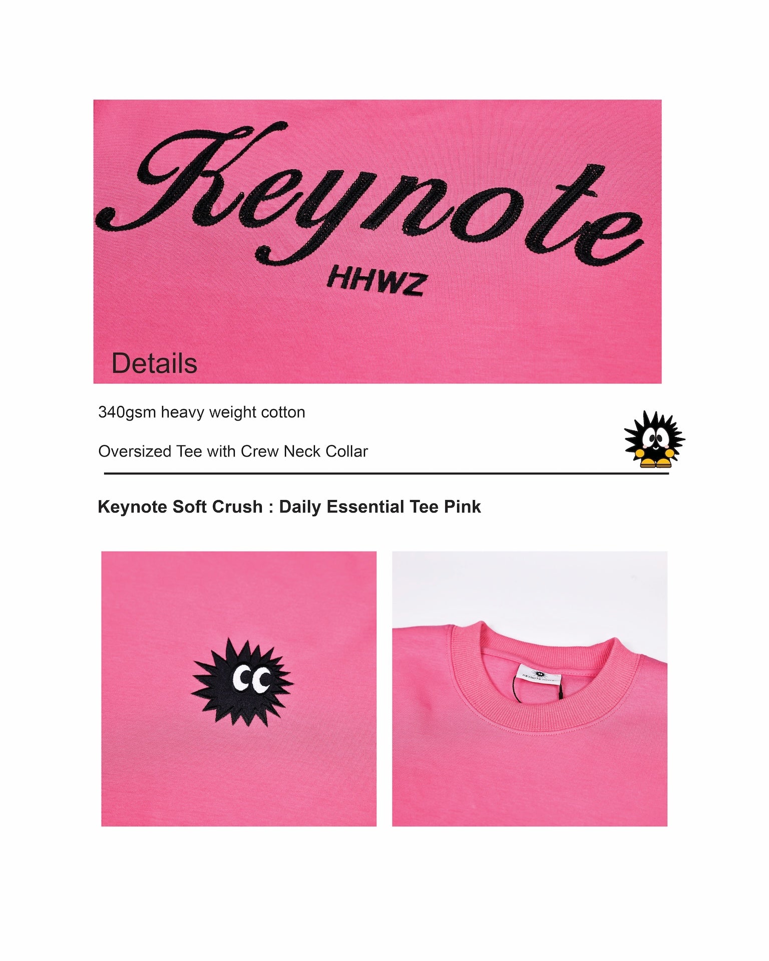 KEYNOTE | Daily Essential Tee Pink - SWAGANZ