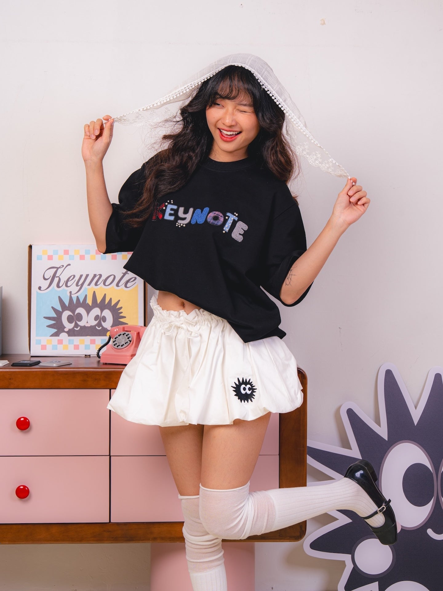 KEYNOTE | Nimbus Skirt White - SWAGANZ