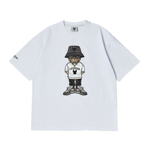 LifeWork | Hipdok Applique S/S T-Shirt White