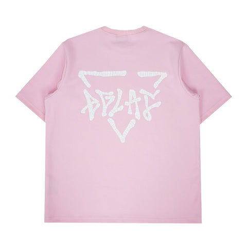 EGLAF | Crack Logo Oversize T-Shirt (Pink)