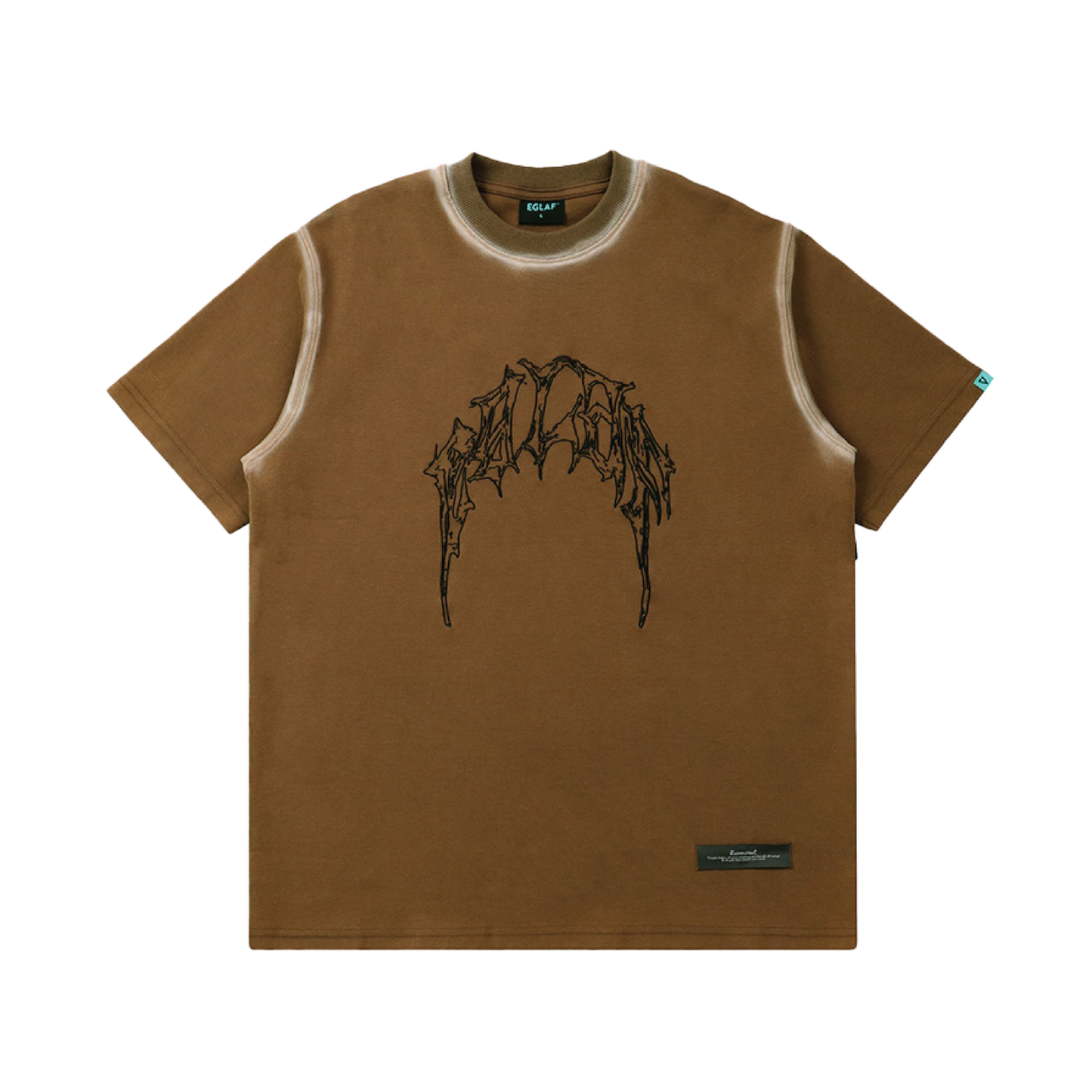 EGLAF | RC Stoned Washed Tee Brown - SWAGANZ