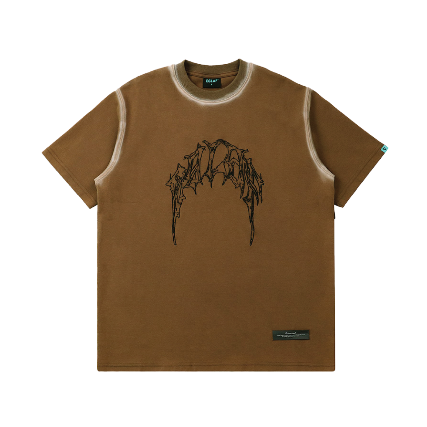 EGLAF | RC Stoned Washed Tee Brown - SWAGANZ