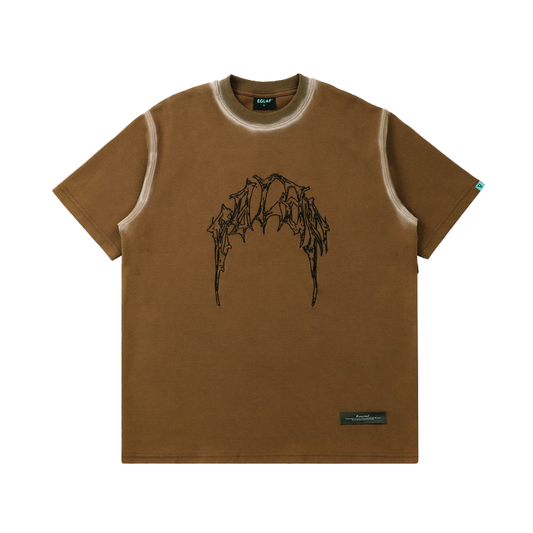 EGLAF | RC Stoned Washed Tee Brown - SWAGANZ