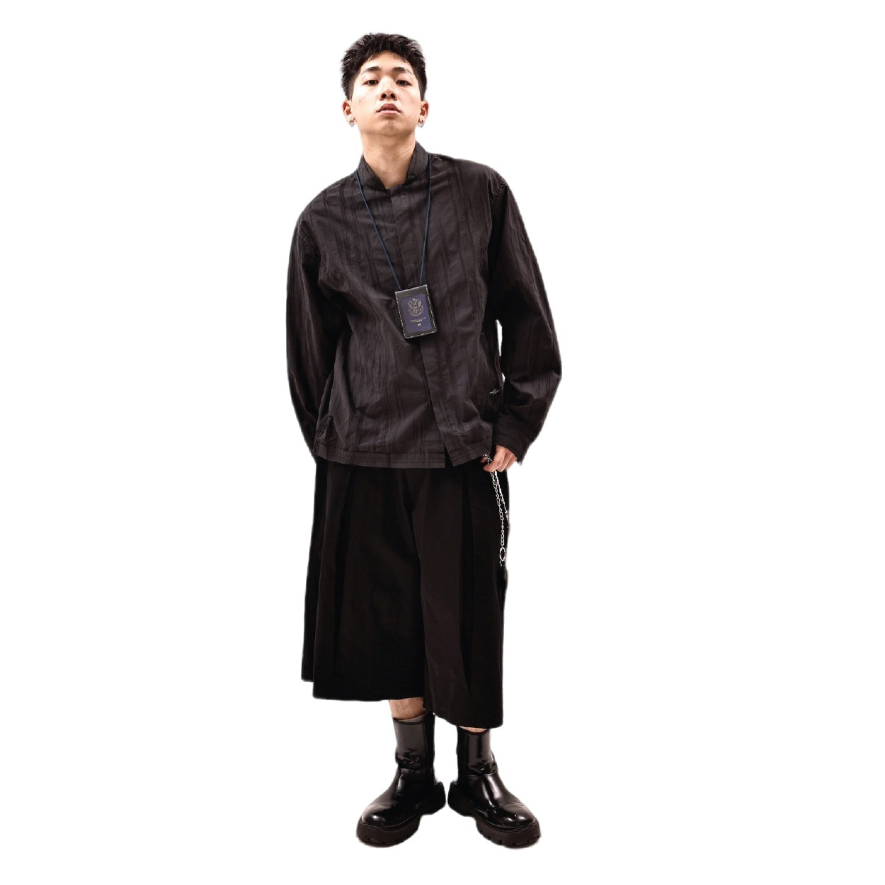 SOCIETY｜Orda Mechanica L/S Shirt Black - SWAGANZ