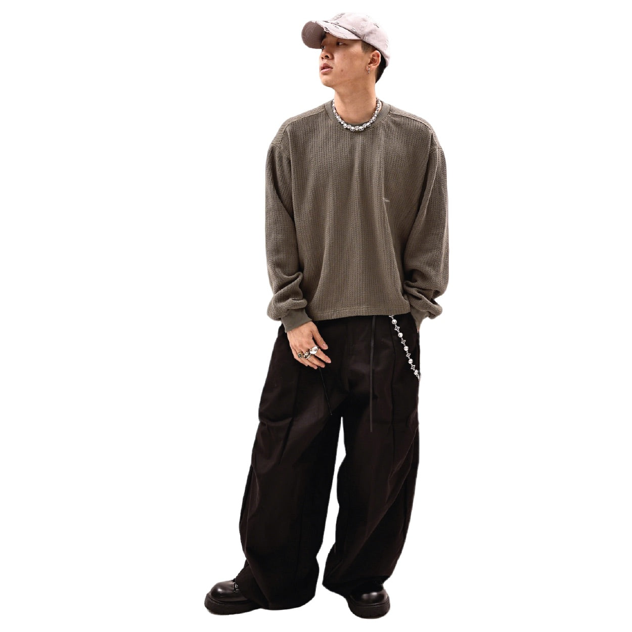 SOCIETY | Orda Mechanica Knitted Uniform L/S Green - SWAGANZ