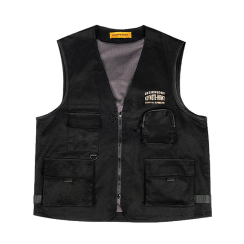 KEYNOTE | Multi Pocket Vest Black