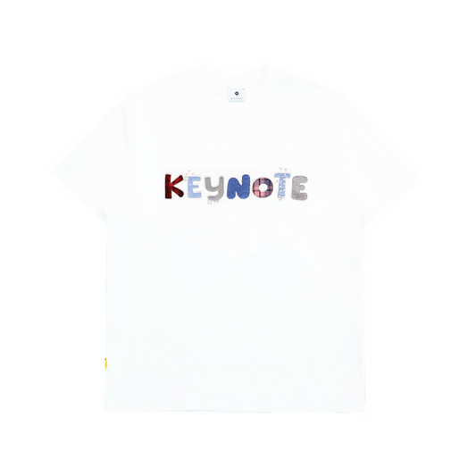 KEYNOTE | Holiday Patchwork Tee White