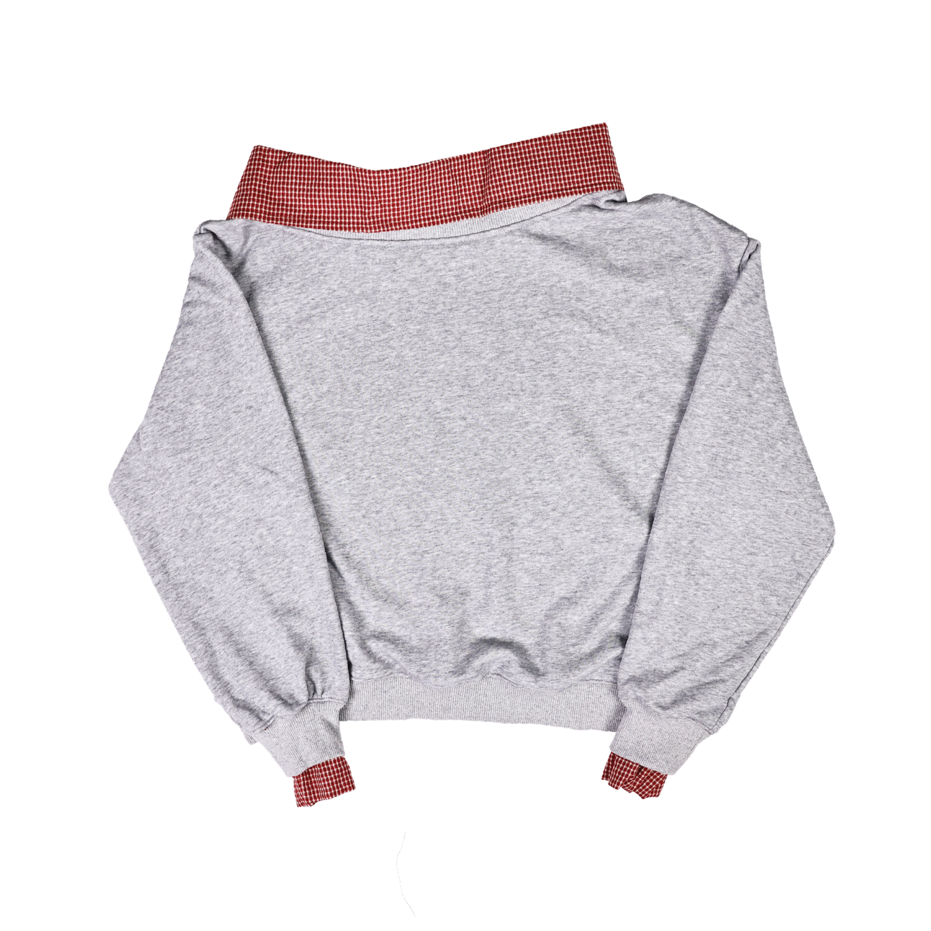 KEYNOTE | Convertible Zip Polo Tee Grey / Red - SWAGANZ