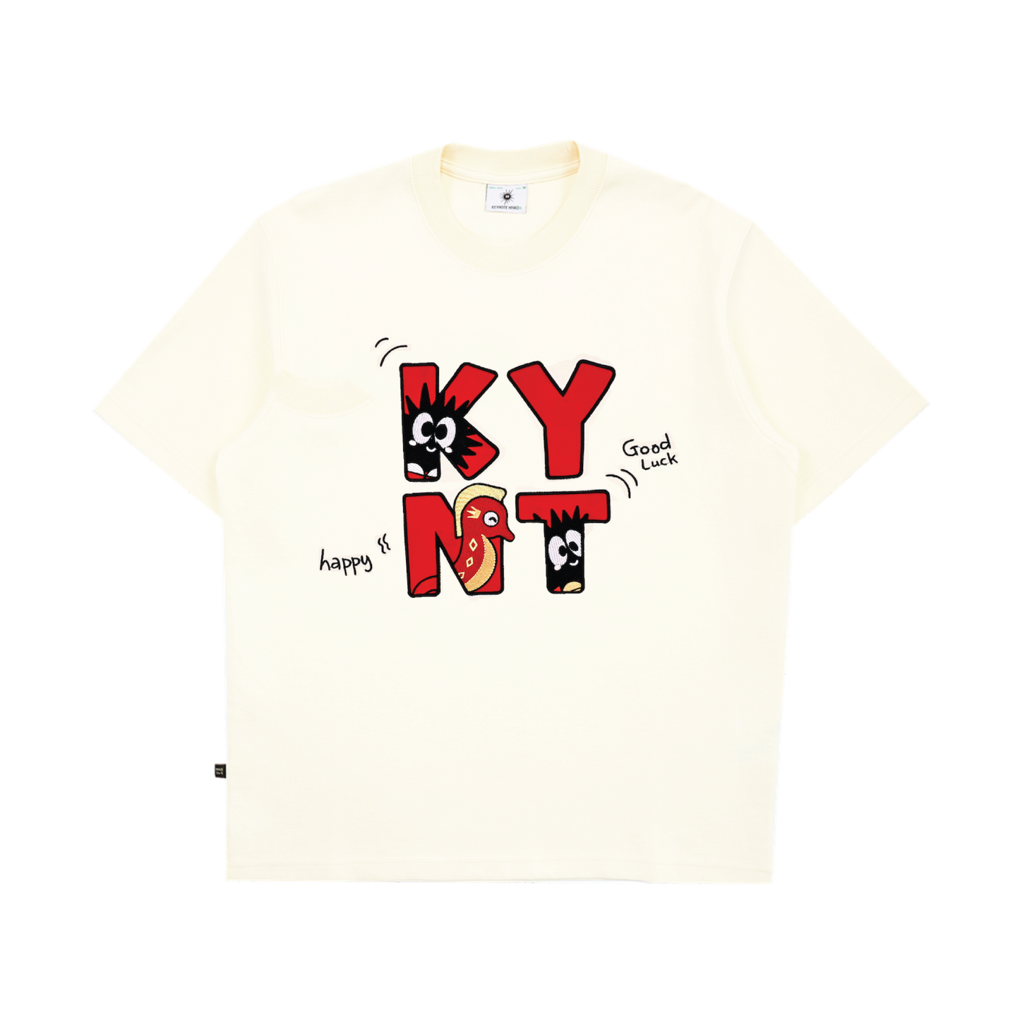 KEYNOTE | CaiShen Logo Tee Cream - SWAGANZ