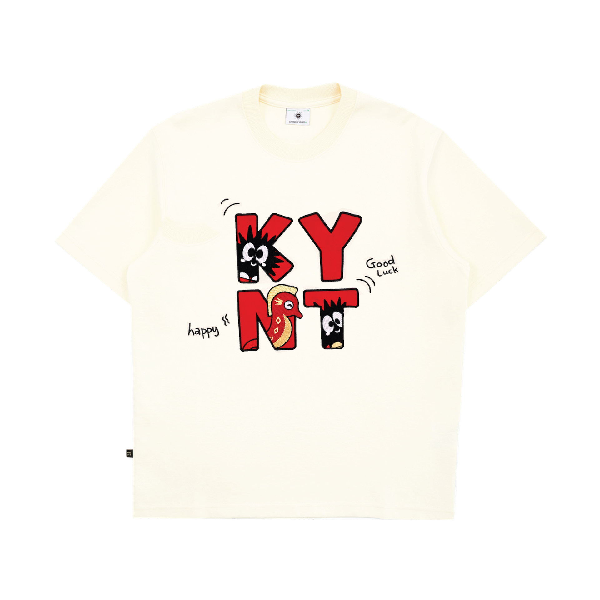 KEYNOTE | CaiShen Logo Tee Cream - SWAGANZ