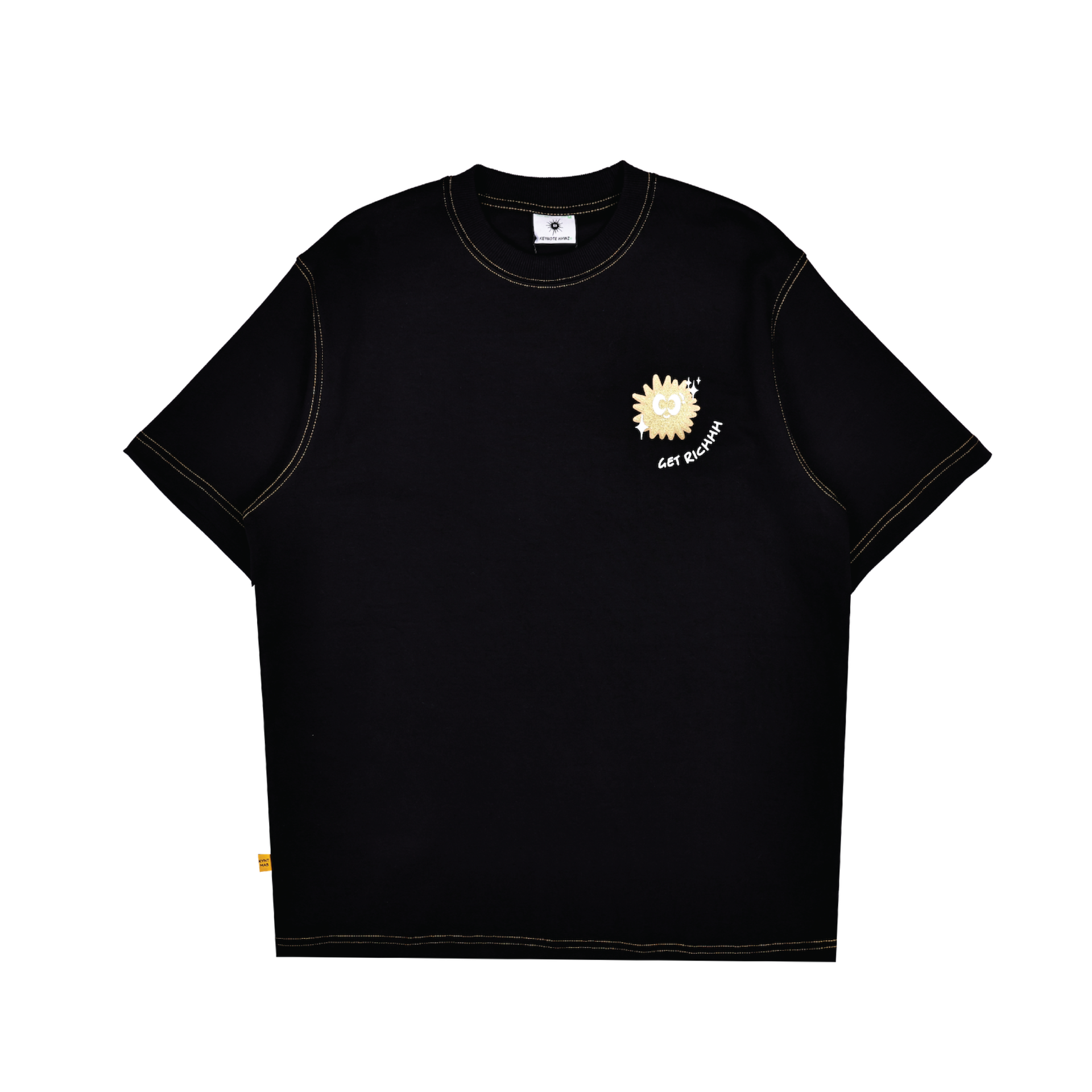 KEYNOTE | Golden Kiki Tee Black - SWAGANZ