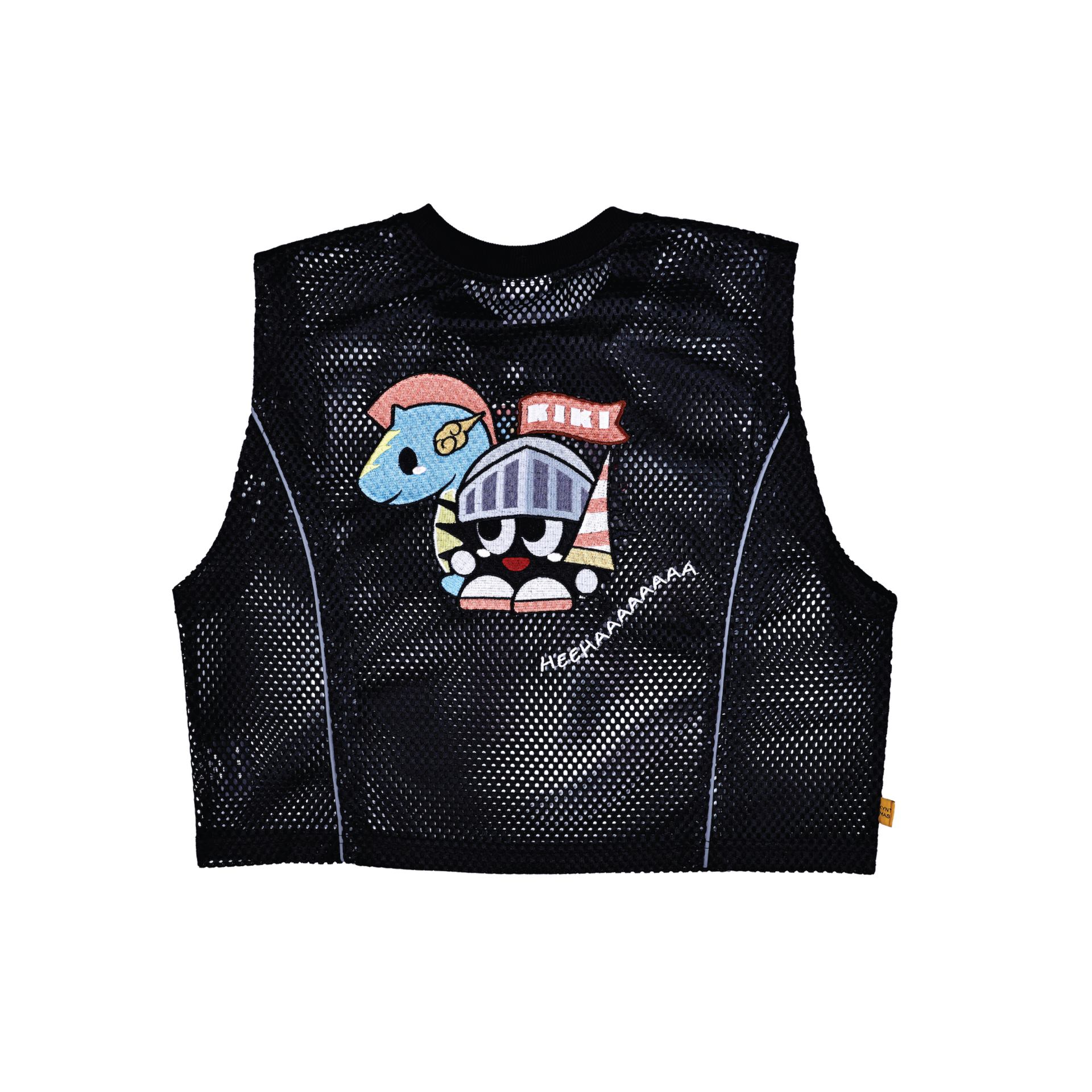 KEYNOTE | Sleeveless Mesh Crop Top Black - SWAGANZ