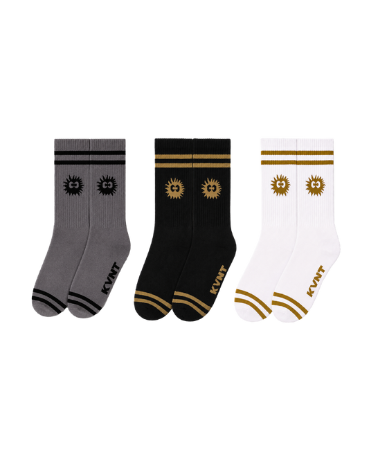 KEYNOTE | Sport Club Crew Socks (3 Pair) - SWAGANZ