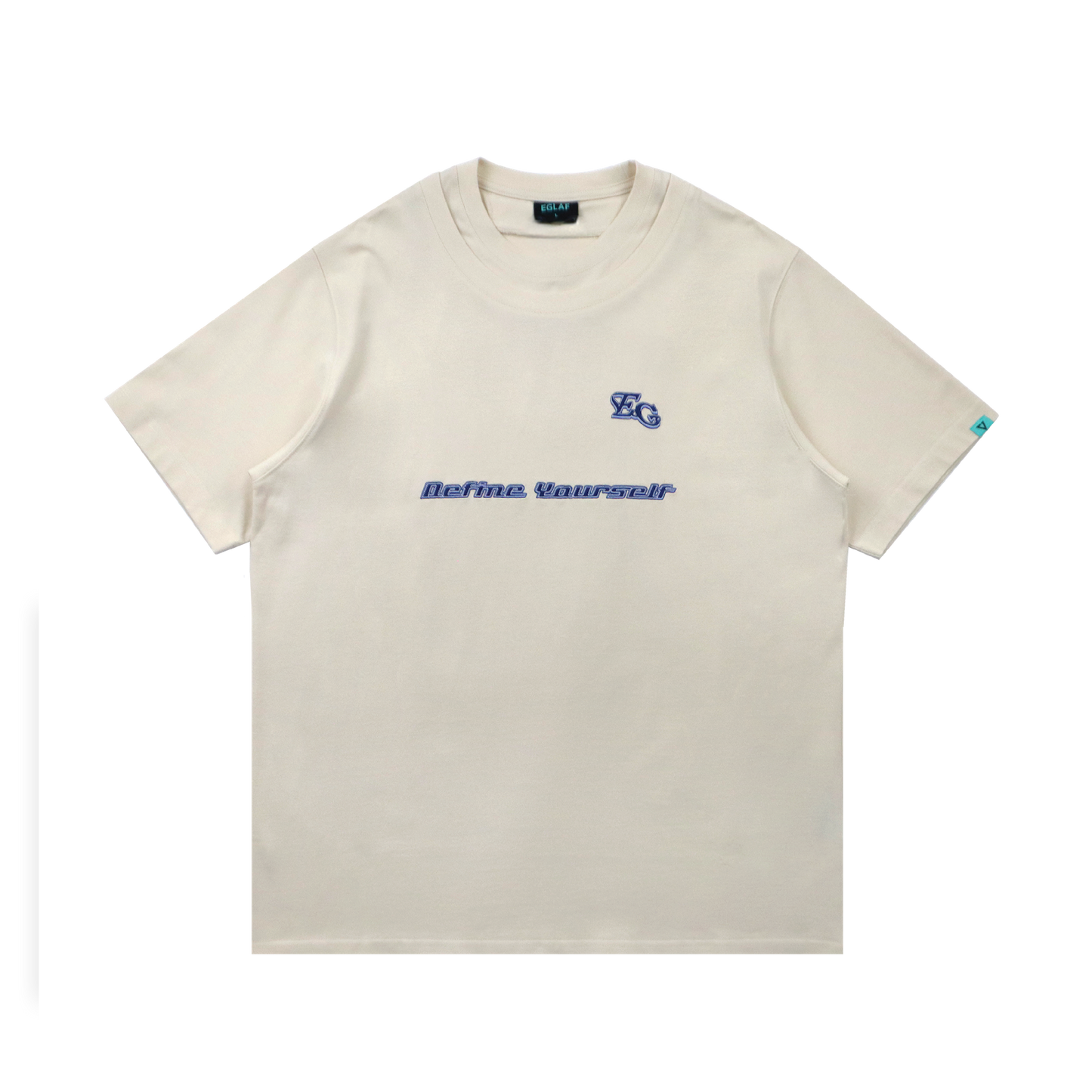 EGLAF | MV Double Collar Tee Cream White