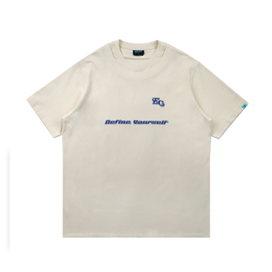 EGLAF | MV Double Collar Tee Cream White