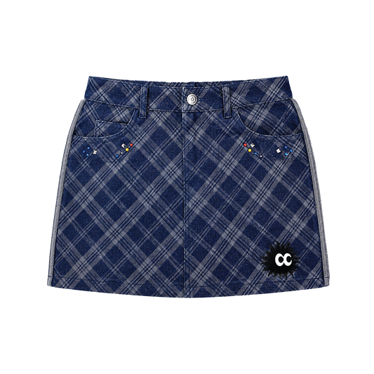 KEYNOTE | Sport Club Denim Mini Skirt - SWAGANZ