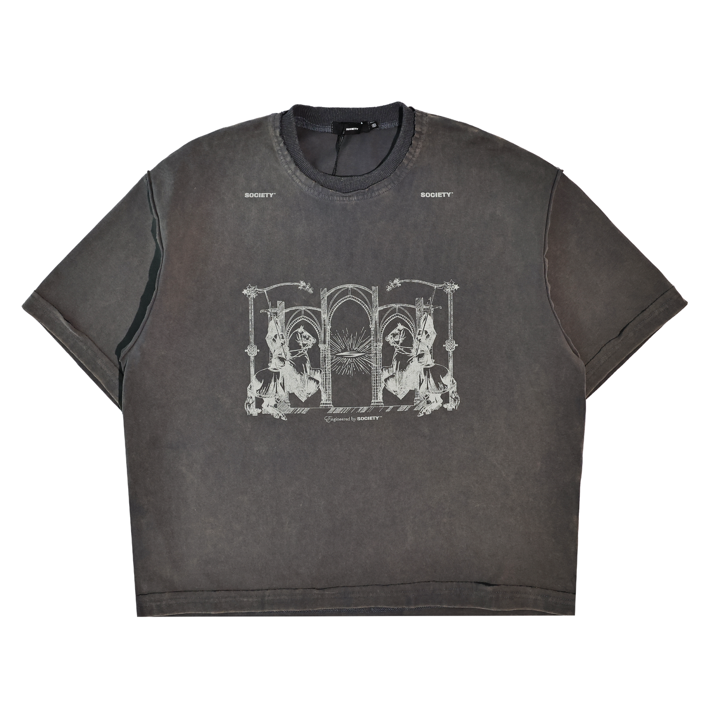 SOCIETY | eye of society tee brown - SWAGANZ