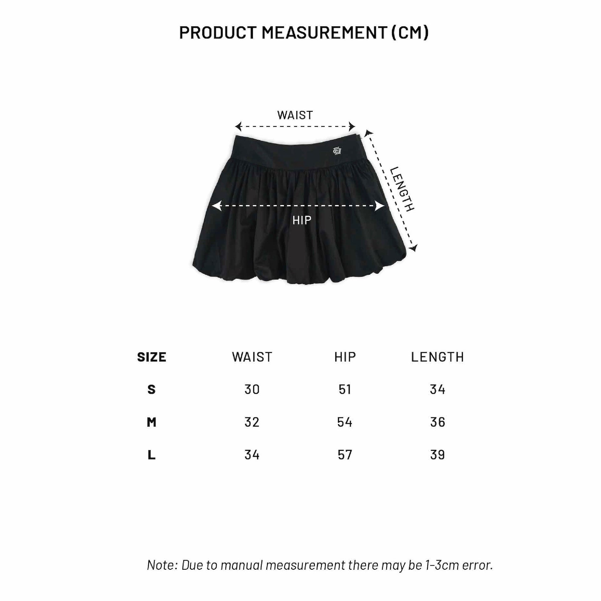 EGLAF | RU Bubble Skirt Black - SWAGANZ