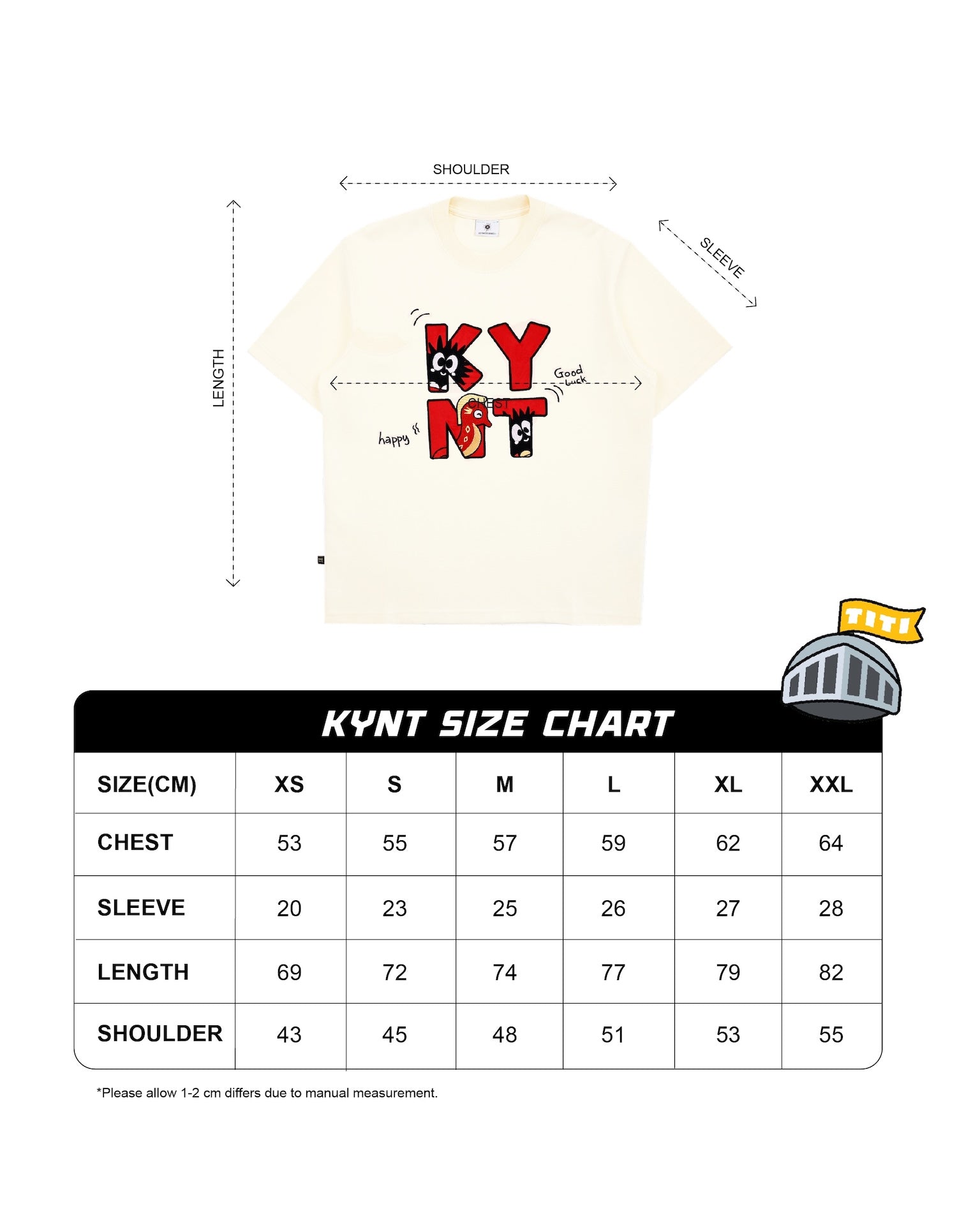 KEYNOTE | CaiShen Logo Tee Cream - SWAGANZ