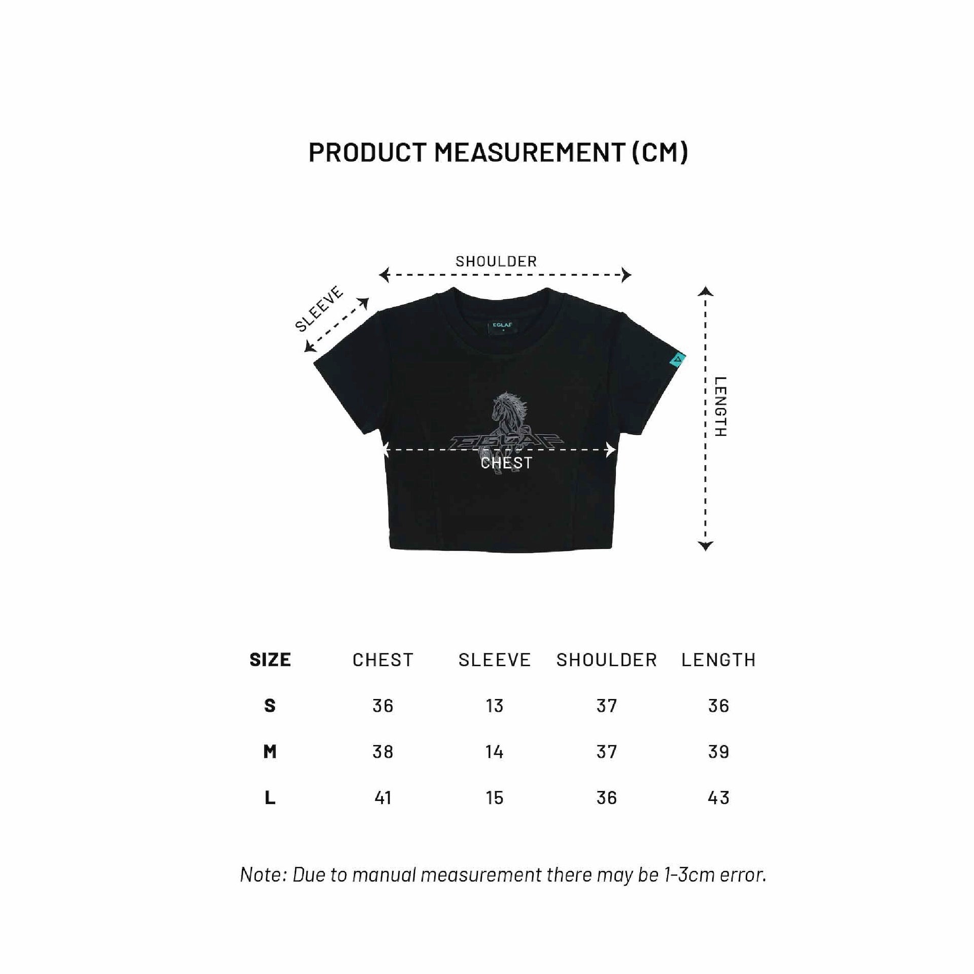 EGLAF | RU Stallion Crop Top Black - SWAGANZ