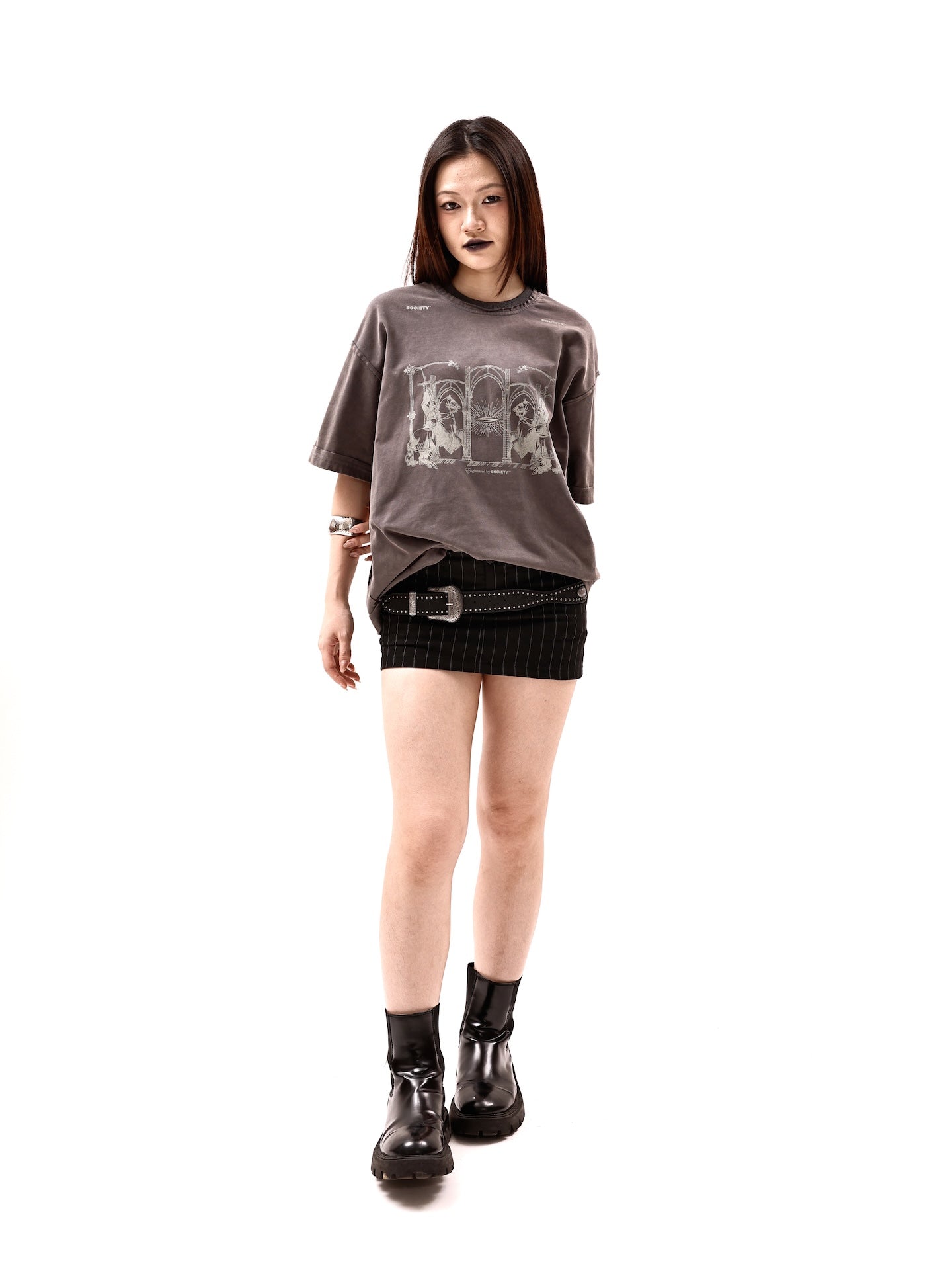 SOCIETY | eye of society tee brown - SWAGANZ