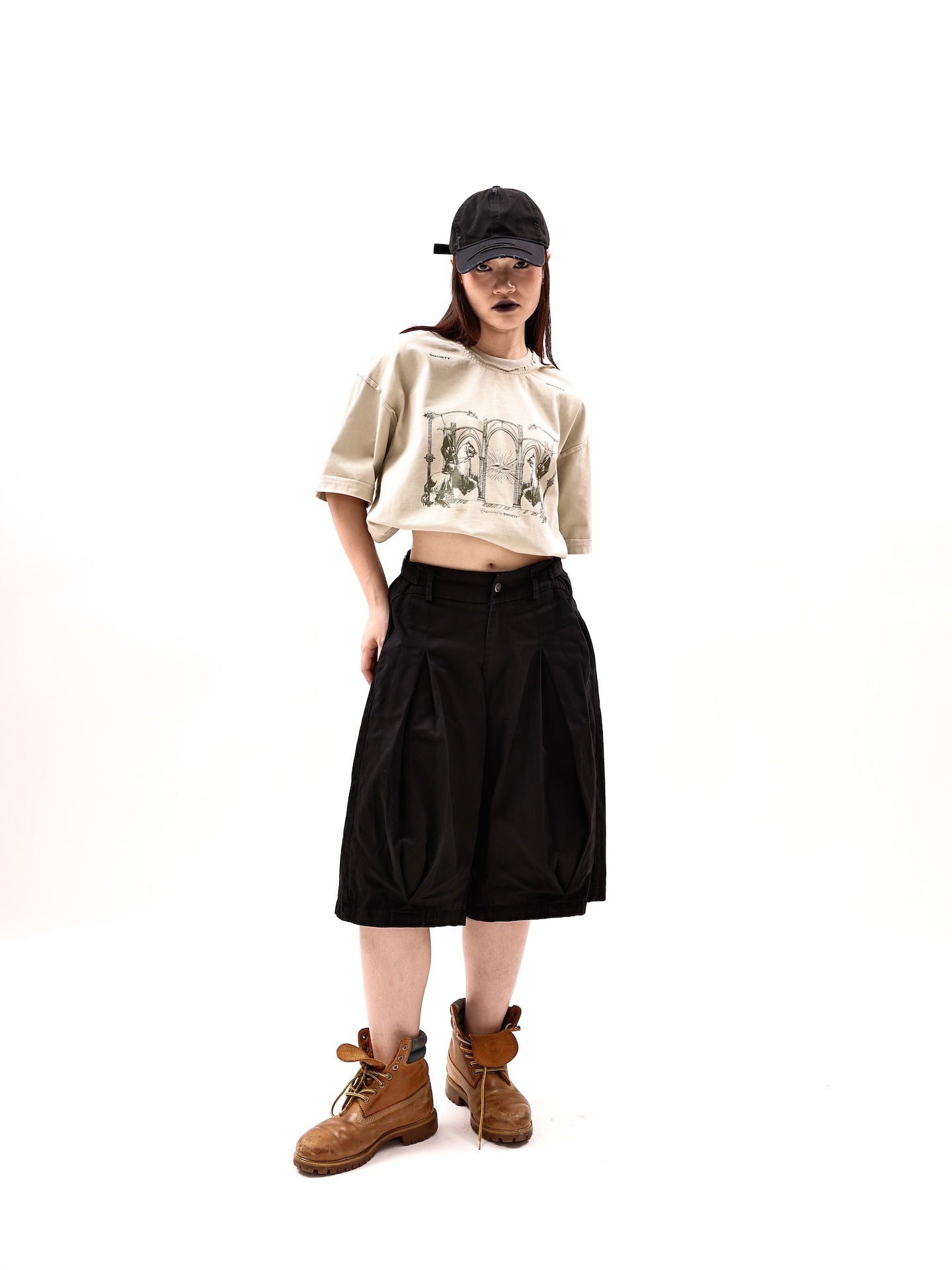 SOCIETY | eye of society tee brown - SWAGANZ