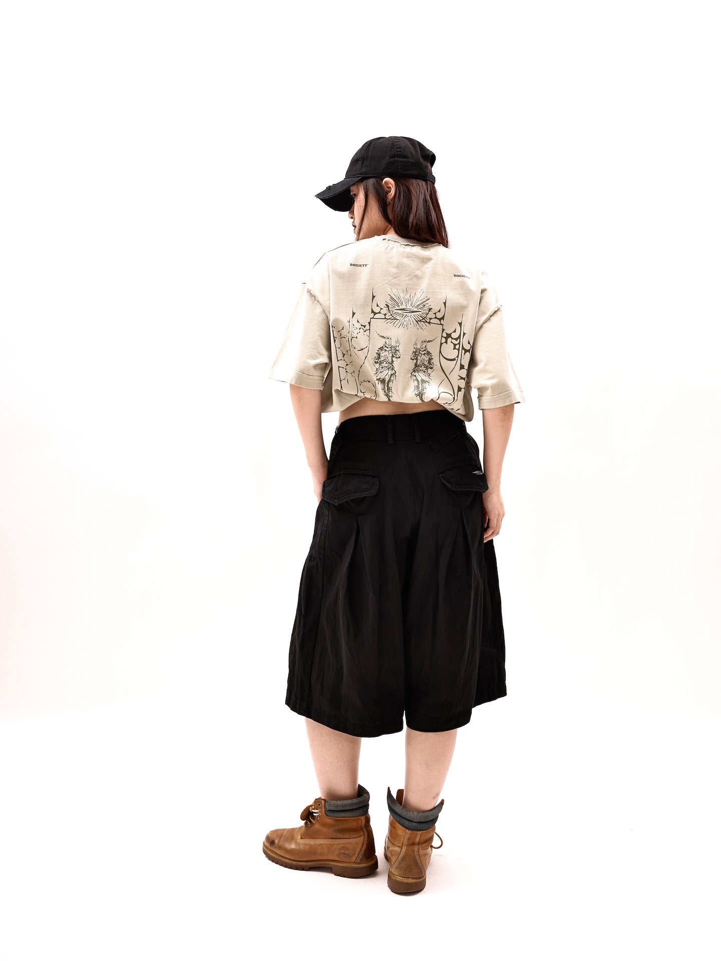 SOCIETY | eye of society tee brown - SWAGANZ