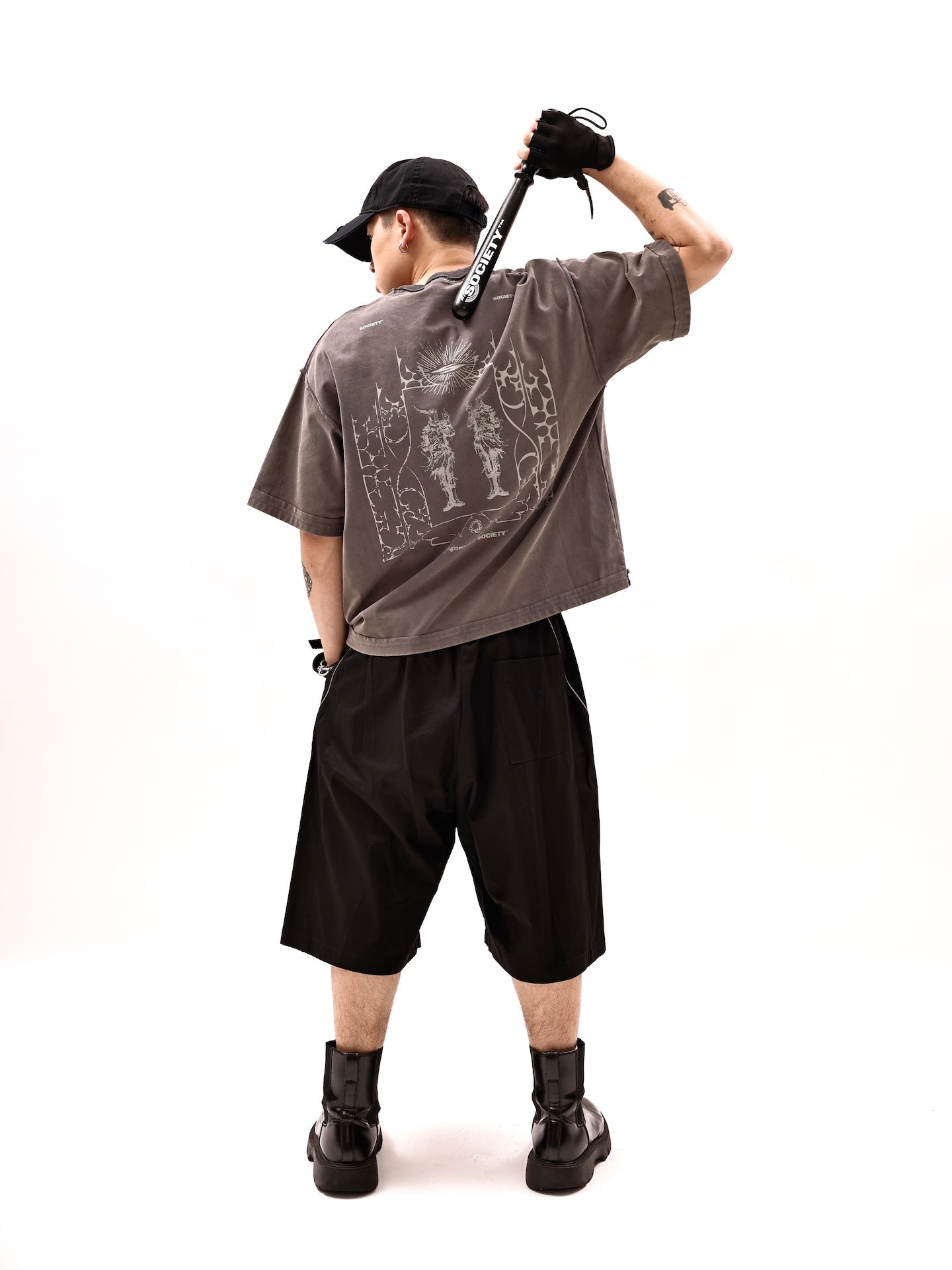 SOCIETY | eye of society tee brown - SWAGANZ