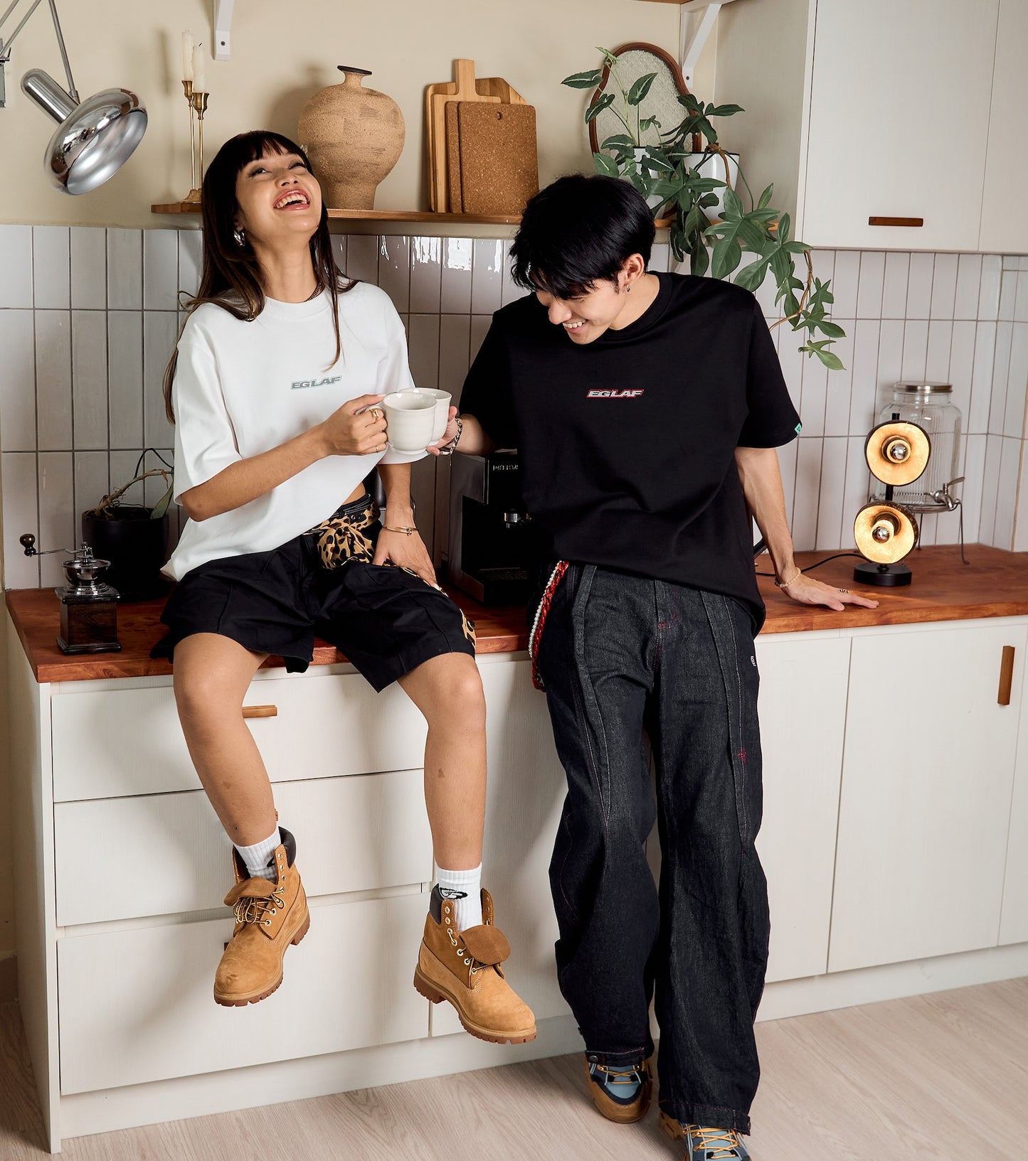 EGLAF | Basic 26 Triangle Logo Tee White - SWAGANZ