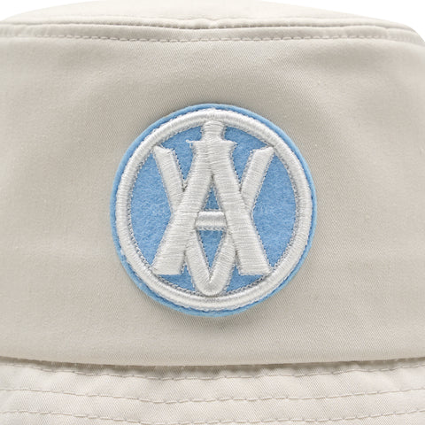 ADLV A Logo Circle Emblem Embossing Patch Bucket Hat