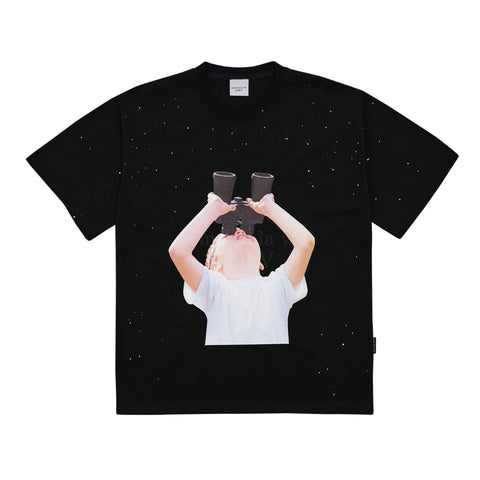 ADLV Baby Face Short Sleeve T-Shirt Black Binoculars