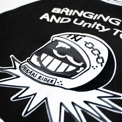 TNTCO x Hikari Riders | Unity Varsity Jacket Black/White