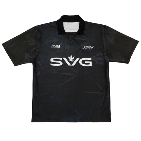 Stoned x SVG: Maple Collar Jersey Black