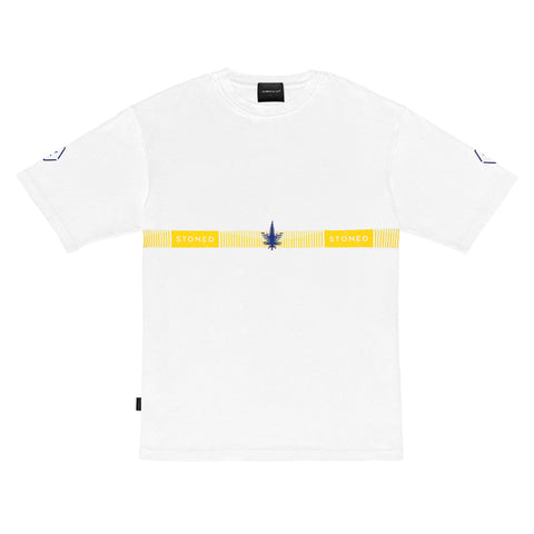 Stoned Maverick: Horizontal T-Shirt White