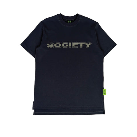 Society | Slogan Reflective Tee Grey