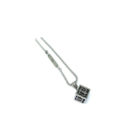 The Cube Necklace Silver